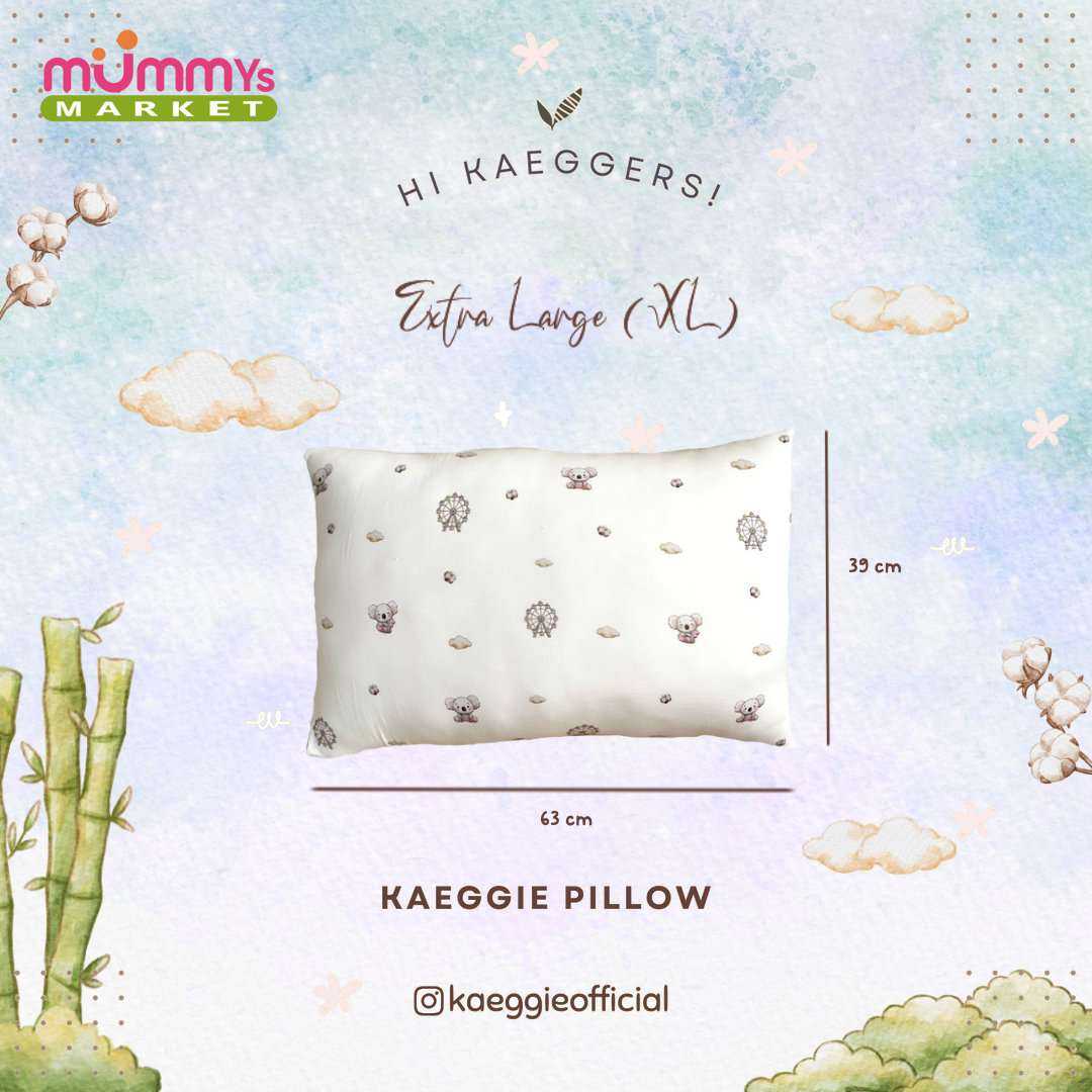 Kaeggie Organic Bamboo Pillow XL - 39X63cm (Assorted Design)